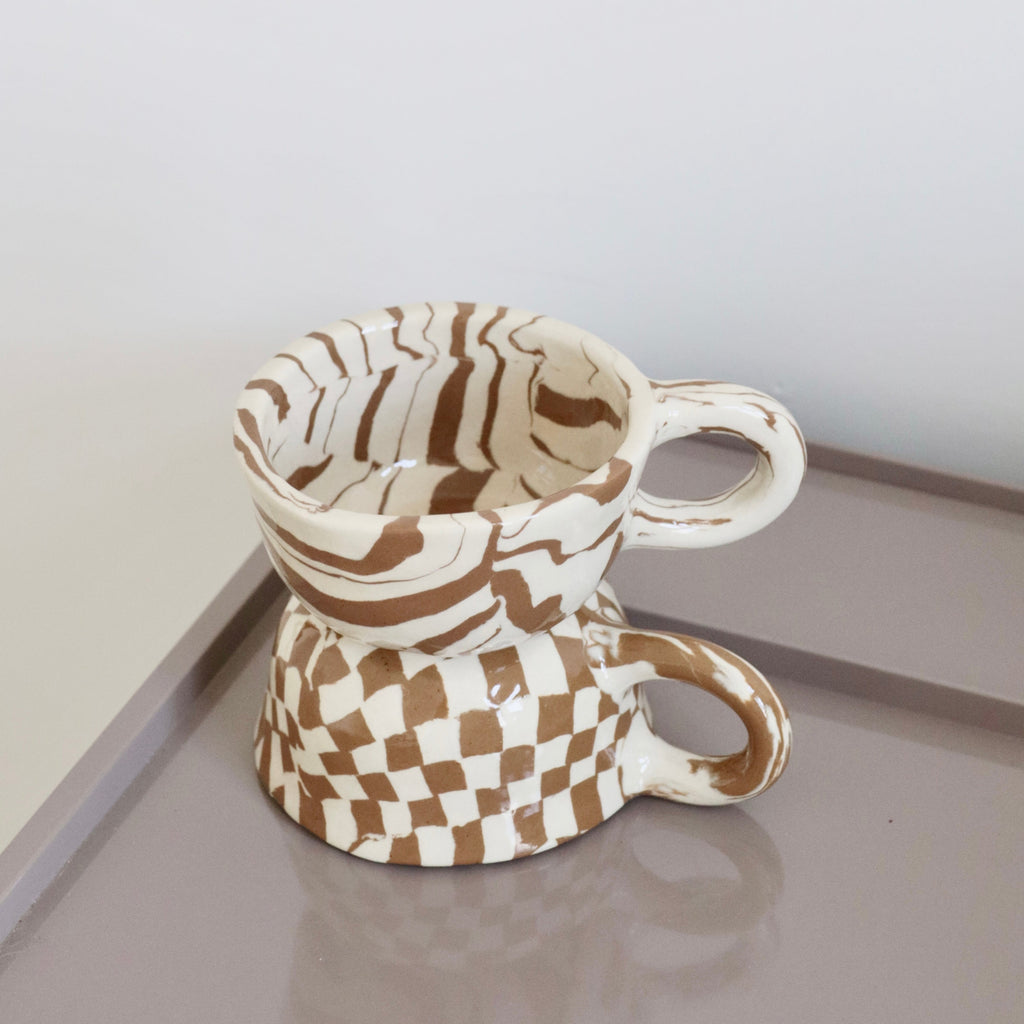 Pollygarden Mug Stripe/Choco